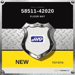 Genuine Toyota Floor Mat 58511-42020. Fixed Price $490.00.