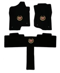 New! Black Floor Mats 2007-2010 Cadillac Escalade W/ Gold Crest Logo 3PC Set. Fixed Price $277.98.