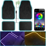 Soft Car Floormats Led Striplight Universal Black App Control Rgb Waterproof Suv. Fixed Price $58.70.
