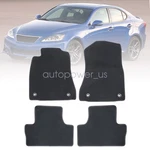 For 2006 - 2013 Lexus IS350 IS250 Front & Rear Floor Mats Carpet Velour Black. Fixed Price $30.99.