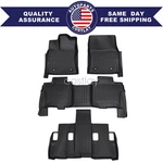 Tpe For 2023 2024 2025 Toyota Sequoia 7/8 Passenger Floor Mats Liners Waterproof. Fixed Price $97.99.