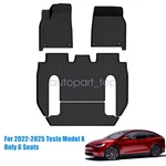 4PCS For 2022 2023 2024 2025 Tesla Model X 6-SEATS Tpe Floor Mats Liners Row. Fixed Price $89.15.