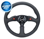 Nrg Reinforced 350MM 2.5 Deep Steering Wheel Leather W/ Dual Button RST-023D-R. Fixed Price $1198.00.