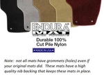 Front Row 2 Piece Endura Carpet Custom Floor Mats For Nissan - Made In Usa. Fixed Price $84.95.