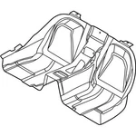 Genuine Bmw Floor Covering Rear 51478413495 New. Fixed Price $693.67.