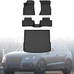 3D Tpe Floor Mats Liners & Trunk Cargo Black For 2018-2025 Audi / SQ5. Fixed Price $116.49.
