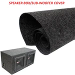 Sub Woofer Enclosure Cabinet Speaker Dj Box Cover Carpet Wrap Charcoal 60"X78". Fixed Price $53.95.