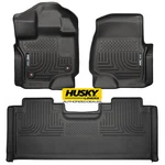 Husky Weatherbeater Front Rear Floor Mats 15-24 Ford F150 Extended Cab Black. Fixed Price $195.48.