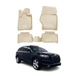 For Audi Q7 2007-2015 Omac 1109444BG Classic 1ST & 2ND Row Beige Floor Mat Set. Fixed Price $84.99.