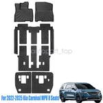 Floor+backrest Mats Liner For 2022-25 Kia Carnival Mpv 8 Seats Tpe All Weather. Fixed Price $90.39.