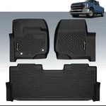 Crossdesign Tpe Floor Mats Fit For 17-24 F250/F350/F450/F550 Super Crew Black. Fixed Price $89.99.