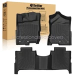 Fits 2016-2021 Nissan Titan Xd Crew Cab Tpe 3D Row Floor Mats Liner Set Black. Fixed Price $67.99.