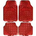 Bdk Universal Fit 4-PIECE Metallic Design Car Floor Mat Assorted Colors. Fixed Price $41.24.