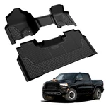 Lasfit Row Floor Liners For Ram 1500 2019-2024 Crew Cab Mats Waterproof. Fixed Price $140.00.