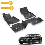 3W Floor Mats Row Liners Set Black For 2011-2017 Bmw X3 / 2015-2018 X4. Fixed Price $137.49.