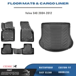Floor Mats & Trunk Cargo Liner Fits Volvo S40 2004-2012 3D Tpe Full Set. Fixed Price $149.90.