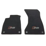 Audi RS4 RS5 Premium Textile Floor Mats 2 Piece Velour Red 8W1863691C. Fixed Price $329.00.