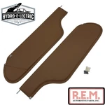Light Saddle Vinyl Sun Visors For 1971-1976 Cadillac Eldorado Convertible. Fixed Price $234.95.