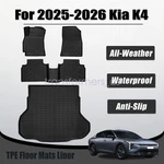 Tpe Floor Mats Liners With Trunk Cargo Fits 2025-2026 Kia K4 Sedan 4PCS. Fixed Price $123.89.