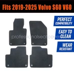 Front+rear Floor Mats Carpet Waterproof Velour For 2019-2025 Volvo S60 V60 New. Fixed Price $30.75.