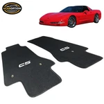 Fits 97-04 Chevy Corvette C5 Logo Floor Mats Carpet Front Nylon Black 2PC Set. Fixed Price $419.00.