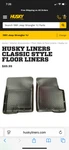Husky Liners - Classic Style Floor. Fixed Price $51.00.