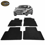 Fits 16-21 Honda Civic Floor Mats Carpet Front & Rear Black 4PC -nylon. Fixed Price $55.99.