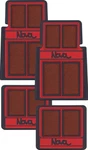 Oer 4 Piece Red/black Carpeted Floor Mat Set 1962-1979 Chevy Ii Nova Models. Fixed Price $148.98.