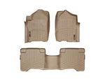Weathertech Floorliner For 2008-2010 Infiniti Qx 1ST & 2ND Row, Tan. Fixed Price $221.90.