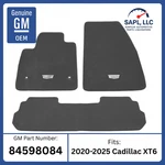 Oem 2020-2025 Cadillac XT6 Front & 2ND Row Floor Mats Dark Titanium Gm 84598084. Fixed Price $301.00.