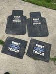 Vintage Ford Built Tough Truck Rubber Floor Mats Ranger F150. Fixed Price $200.00.