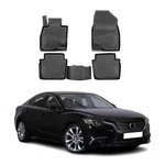Omac Floor Mats Liner For Mazda 6 2018-2021 Black Tpe All-weather 4 Pcs. Fixed Price $79.99.