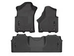 Husky Weatherbeater Floor Liners Fit 19-26 Ram 2500/3500 Mega FRONT/2ND 3PC Blk. Fixed Price $149.99.