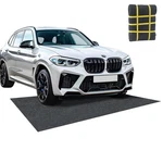 Fuzewanli 60" X 72" Oil Spill - Garage Floor Mats For 6' 5', Black. Fixed Price $31.55.