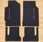 For Honda Civic Crx Vtec Ef Si Floor Mats Carpet 4PCS 1988-1991 Black-red Letter. Fixed Price $127.50.