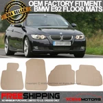 07-13 E92 3-SERIES Floor Mats Carpet Front & Rear Beige 4PCS Nylon For: (bmw). Fixed Price $44.99.