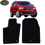 Fits 11-26 Durango 16-21 Grand Cherokee Floor Mats Carpets 2PC Black Nylon. Fixed Price $44.99.
