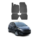 Omac Floor Mats Liner Ford Fiesta 2011-2019 Black Rubber All-weather 4 Pcs. Fixed Price $74.99.