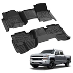 Lasfit Floor Mats For Gmc Sierra 2500 Hd / 3500 2015-2019 Double Cab. Fixed Price $139.00.