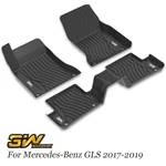 3W Floor Mats Tpe For Mercedes-benz Gls 2017-2019 1ST & 2ND Rows Full Set,black. Fixed Price $114.99.