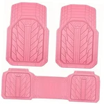 Heavy Rubber Car Floor Mats, Deep Waterproof All Weather, Pink. Fixed Price $58.84.