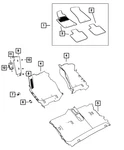 Genuine Mopar Mat Kit 7BX08DX9AA. Fixed Price $424.02.