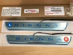 Oem 2021-2026 Toyota Sienna Illuminated Door Sill Kit PT942-08210. Fixed Price $286.97.