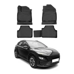 Omac Floor Mats Liner For Hyundai Kona Ev 2019-2023 Black Tpe All-weather 4 Pcs. Fixed Price $79.99.