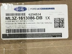Nib Genuine Ford Kit Floor Contour Mat ML3Z-1613086-DB. Fixed Price $240.00.