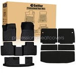 Fits 2022-2025 Mitsubishi Outlander Tpe Floor Mats / Trunk Cargo Liners 9PCS 3D. Fixed Price $118.39.