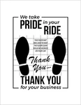 White Car Paper Floor MATS,50PCS Vehicles Disposable And Black. Fixed Price $19.94.