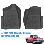 First-row Floor Mats Liners Fits 1999-2006 Chevrolet Silverado Regular Cab Tpe. Fixed Price $86.19.