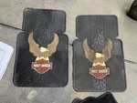 Harley Davidson Floor Mat Eagle Plasticolor Vintage Black Set Car / Truck Rubber. Fixed Price $89.99.