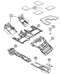 Genuine Mopar Floor Mat 5XP921X9AB. Fixed Price $147.86.